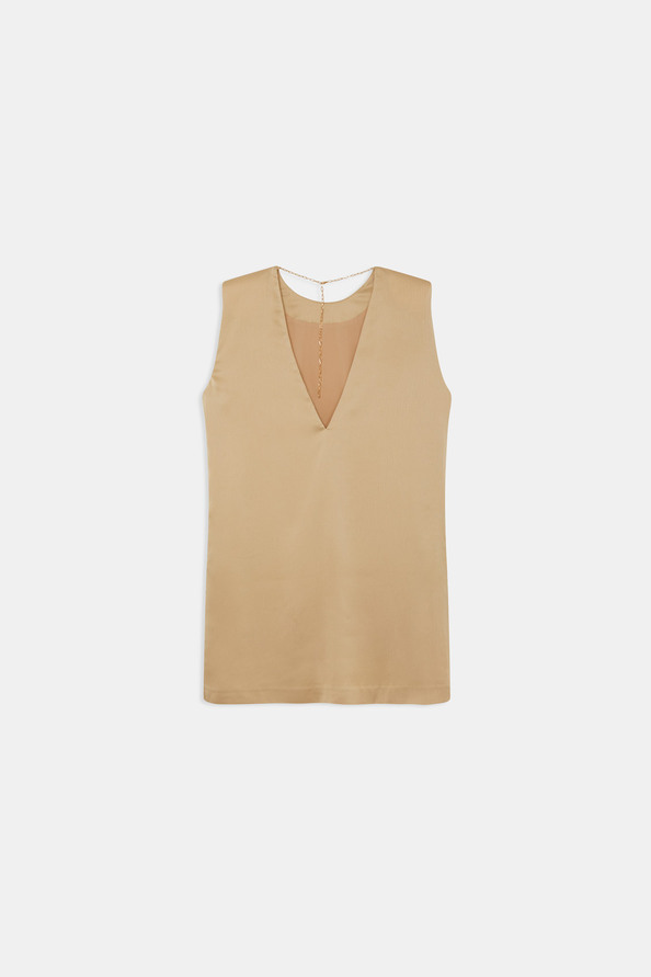 Suncoo Clara Robe Courte Satinée à Chaine