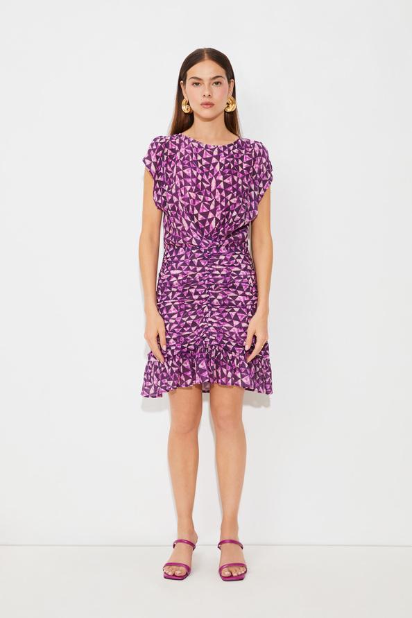 suncoo Clarine Robe courte à imprimé géométrique