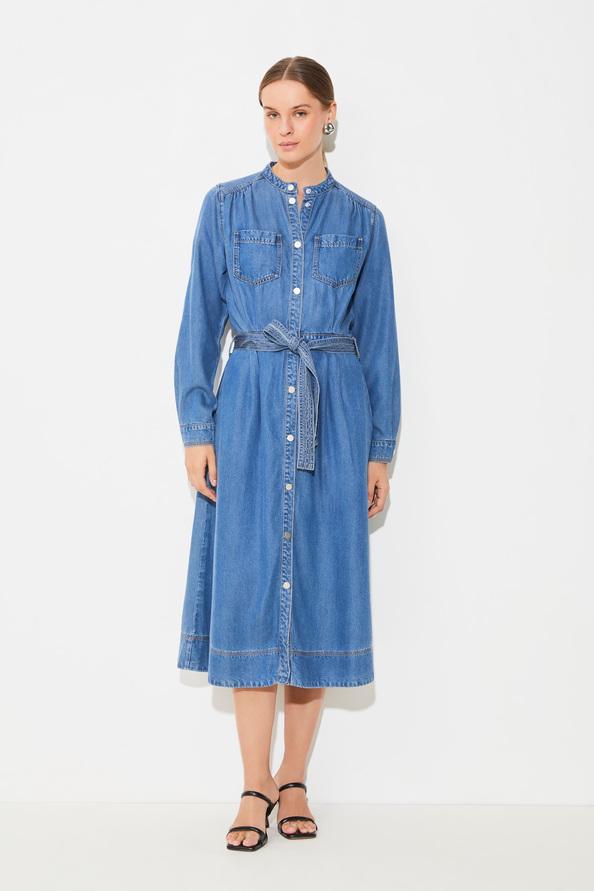 suncoo Conny Robe boutonnée midi en denim