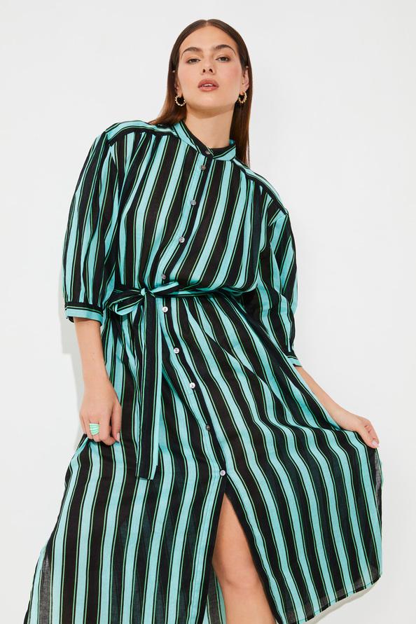 Suncoo Costa Robe Chemise à Rayures