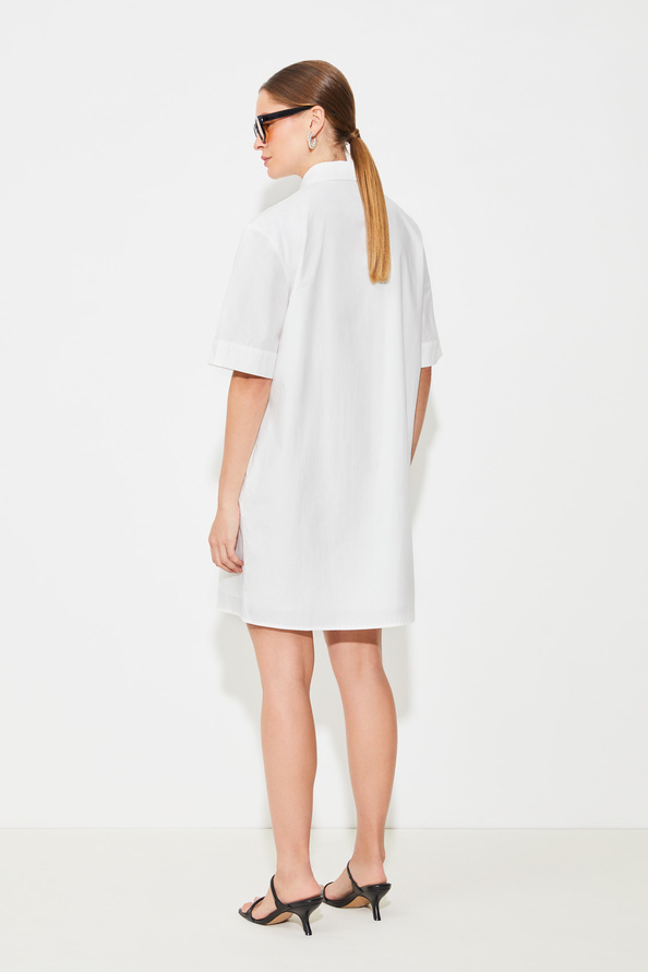 Suncoo Cross Robe Courte à Guipure