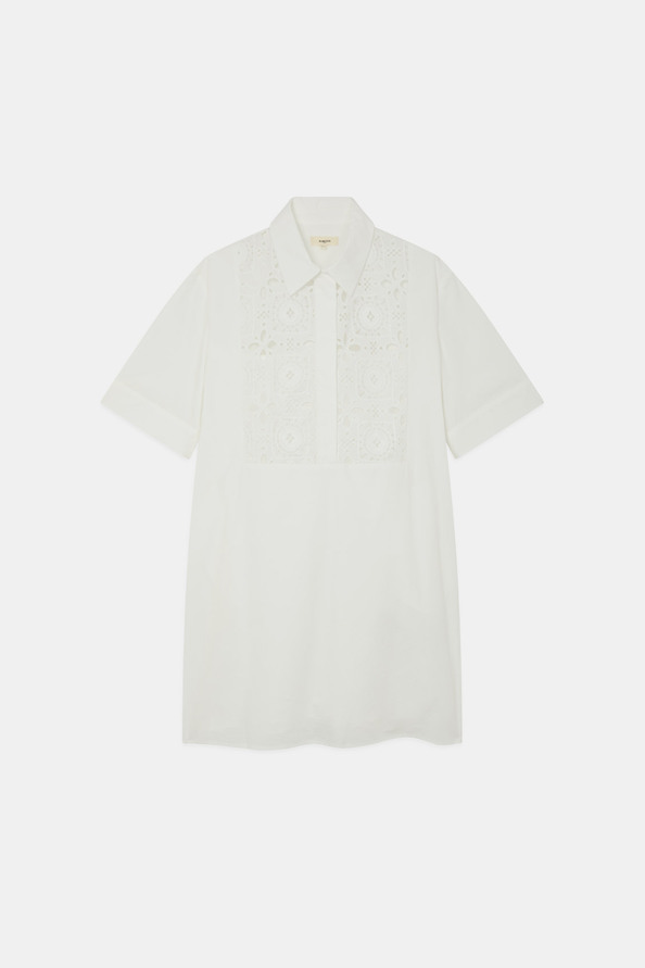 Suncoo Cross Robe Courte à Guipure