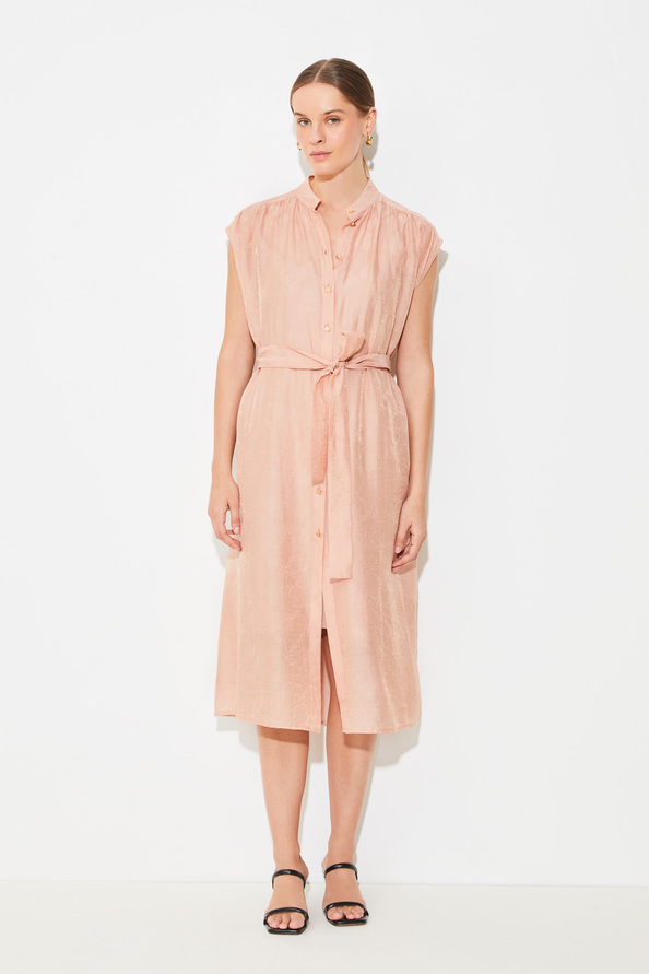 suncoo Cuba Robe chemise ceinturée irisée