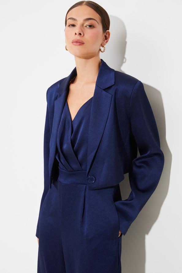 Suncoo Damia Veste Courte Blazer Satinée