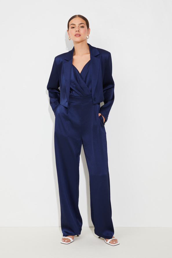 suncoo Damia Veste courte blazer satinée