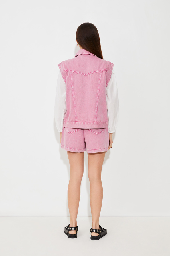 Suncoo Dido Veste En Denim Sans Manches