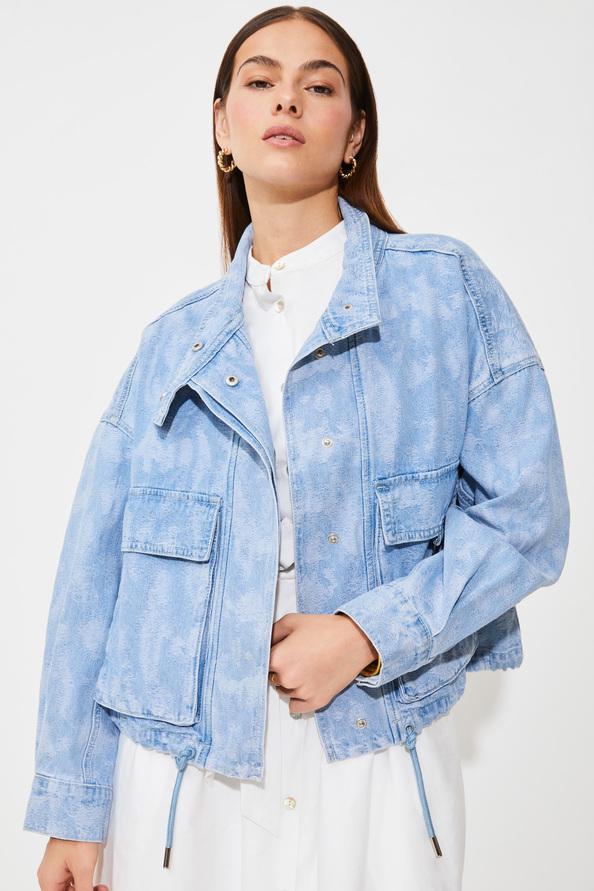 Suncoo Dixie Veste Oversize En Jean Fantaisie