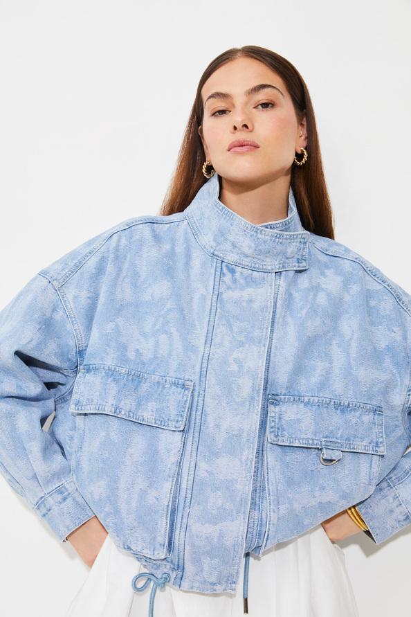 Suncoo Dixie Veste Oversize En Jean Fantaisie