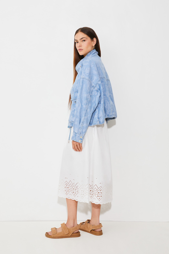Suncoo Dixie Veste Oversize En Jean Fantaisie