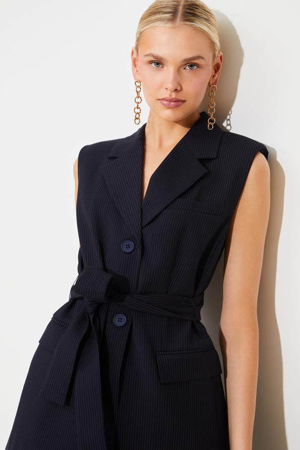 Suncoo Dual Veste à Rayures Sans Manches