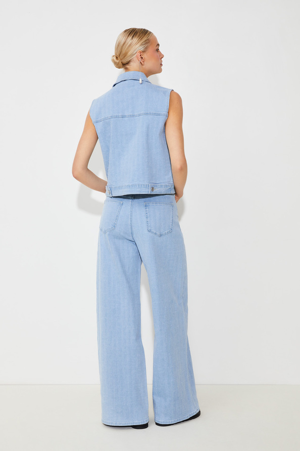 Suncoo Dylan Veste En Jean Sans Manches Fantaisie