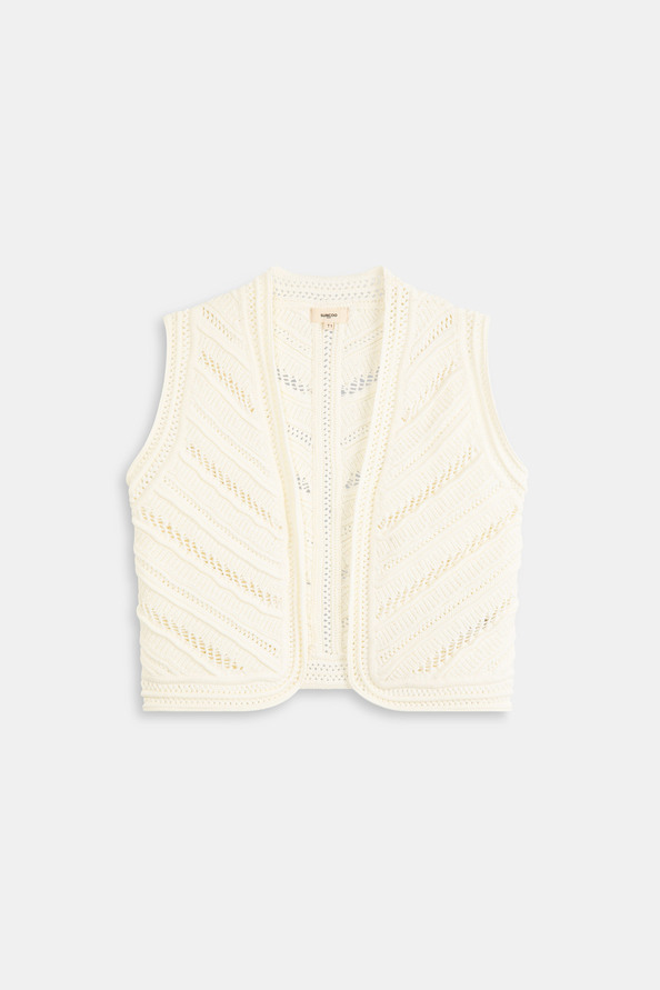 suncoo Galad Gilet court détails ajourés