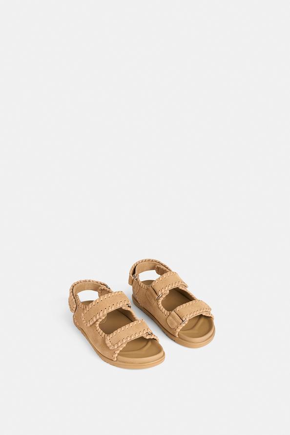 Suncoo Hadae Sandales En Cuir Suédine