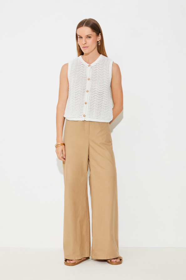 suncoo Jacky Pantalon taille haute large