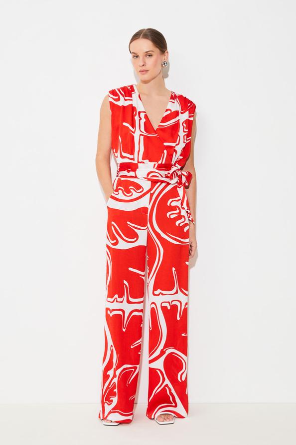 suncoo Jahel Pantalon fluide à imprimé jungle