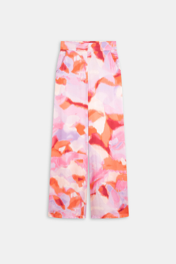Suncoo Jazz Pantalon Fluide à Imprimé Fuchsia