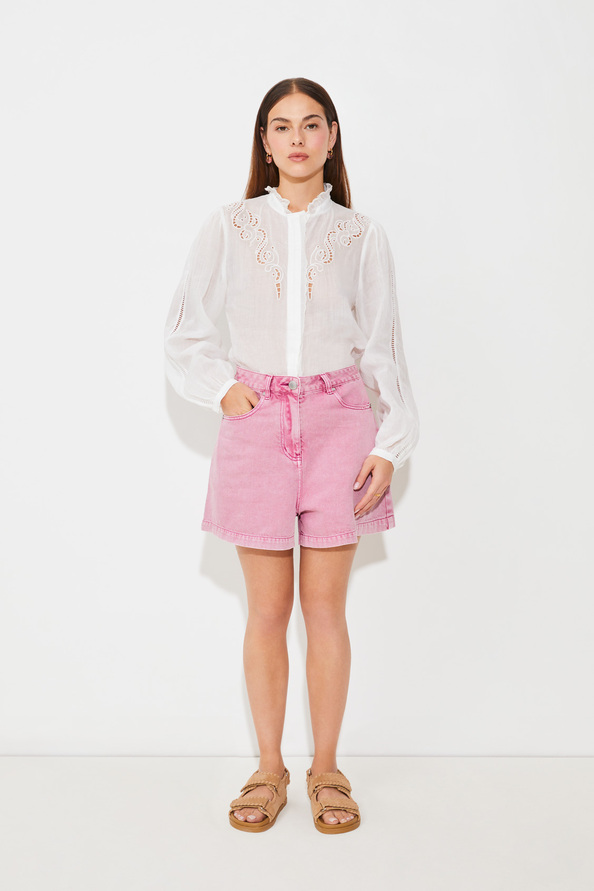 suncoo Kylian Short taille haute en denim