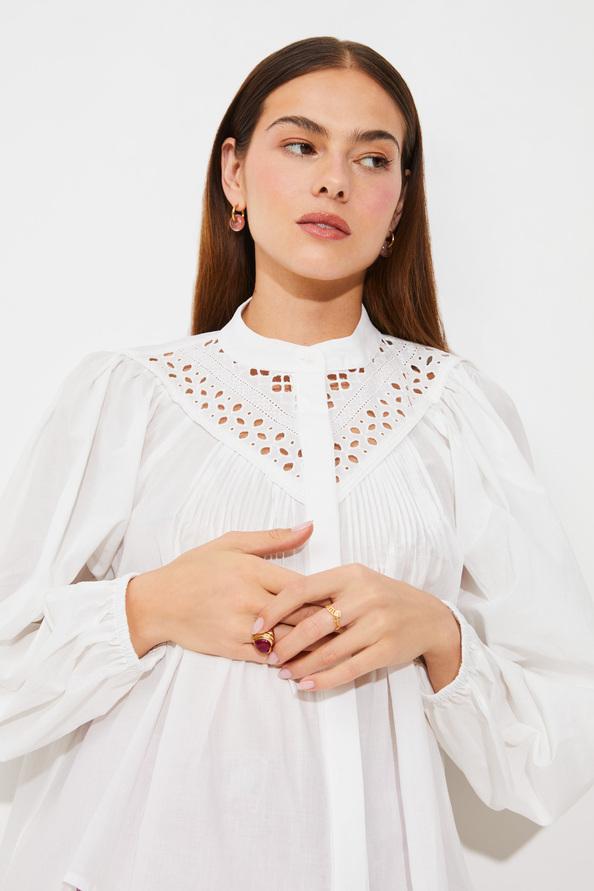 Suncoo Lanna Blouse En Broderie Anglaise