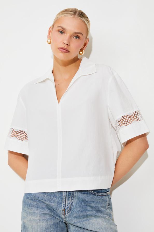 Suncoo Last Blouse Oversize Détails Brodés