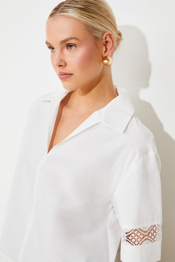 Suncoo Last Blouse Oversize Détails Brodés