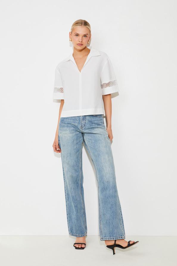 suncoo Last Blouse oversize détails brodés