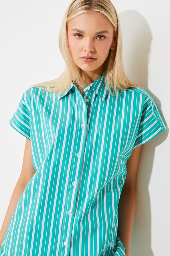 Suncoo Laura Chemise Verte à Rayures