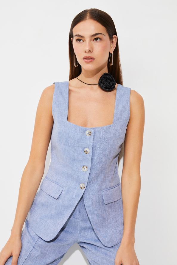 Suncoo Lennox Blouse Tailleur à Bretelles