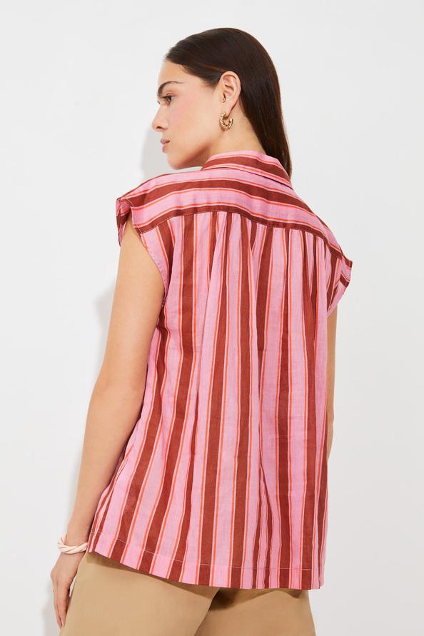 Suncoo Lima Blouse Manches Courtes à Rayures