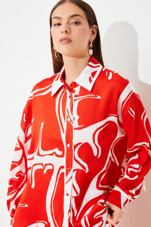 suncoo Lison Blouse fluide à imprimé jungle