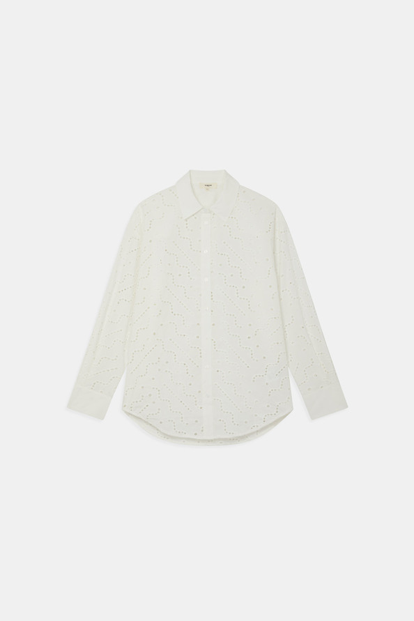 suncoo Lohan Blouse boutonnée à broderie anglaise