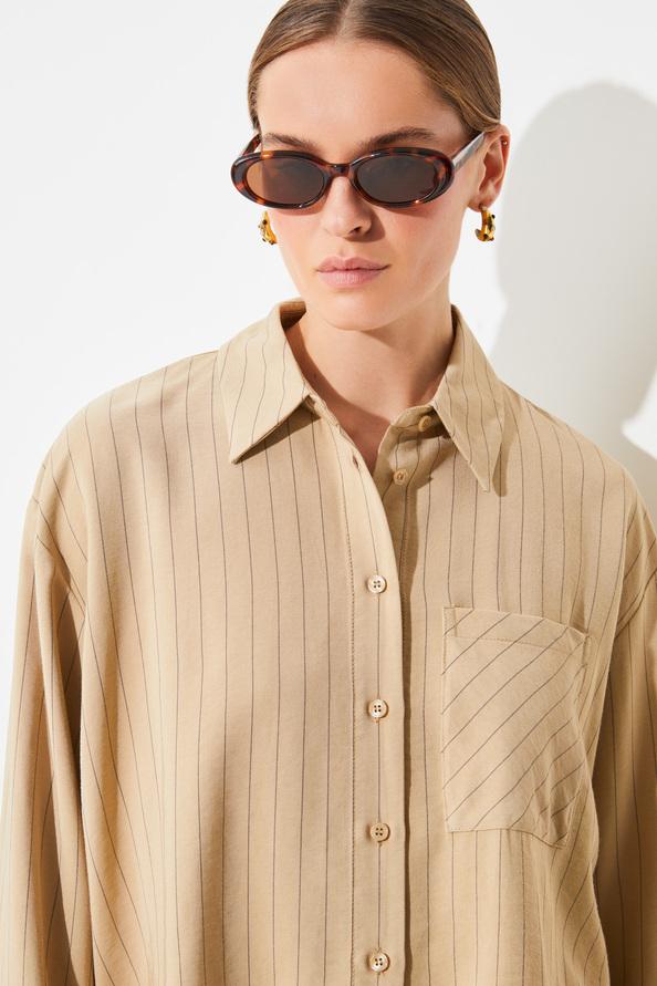 Suncoo Lolita Blouse Courte à Rayures