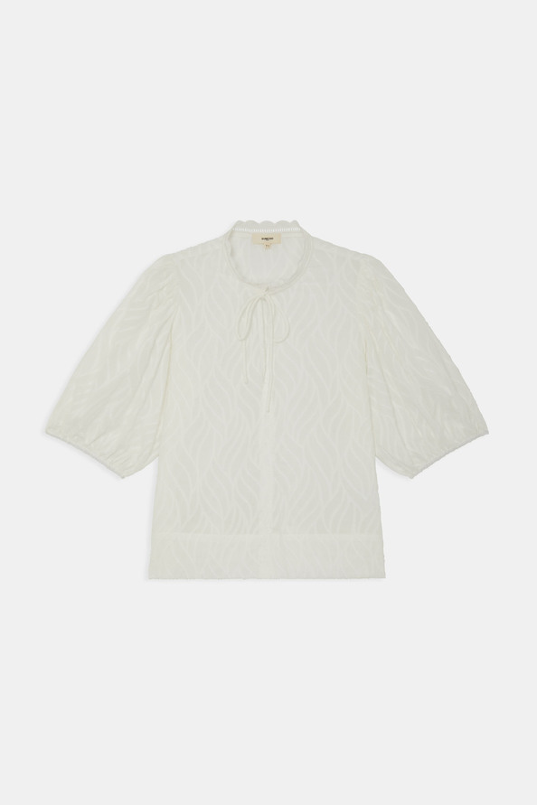 Suncoo Luxy Blouse En Voile Jacquard Coton