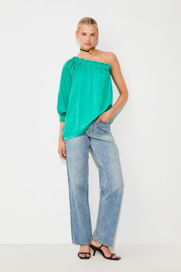 suncoo Lydia Blouse satinée one shoulder