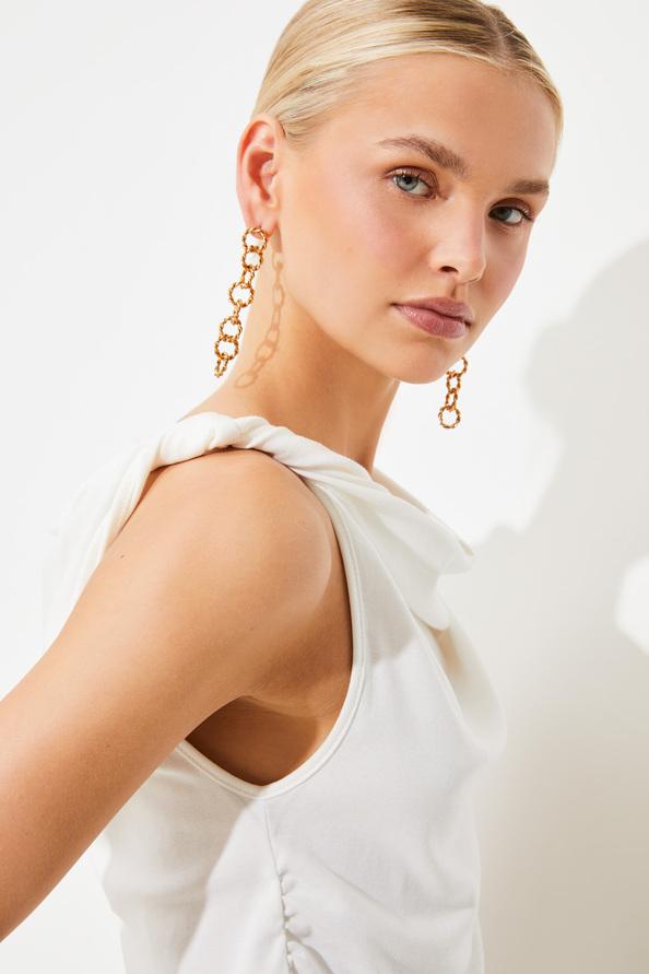 Suncoo Migili Top Uni Blanc Sans Manches