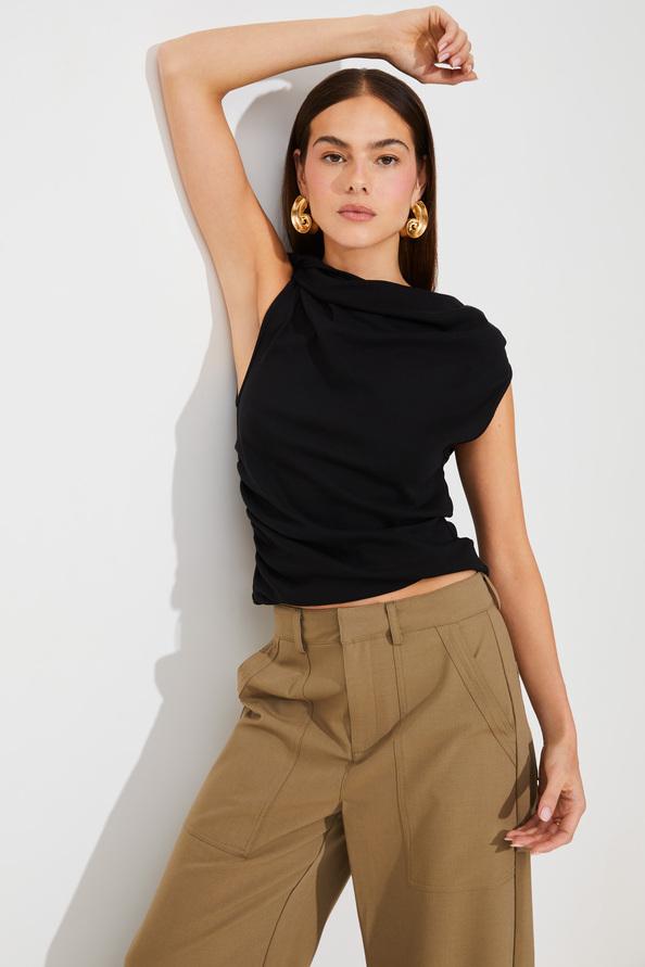 Suncoo Migili Top Uni Noir Sans Manches