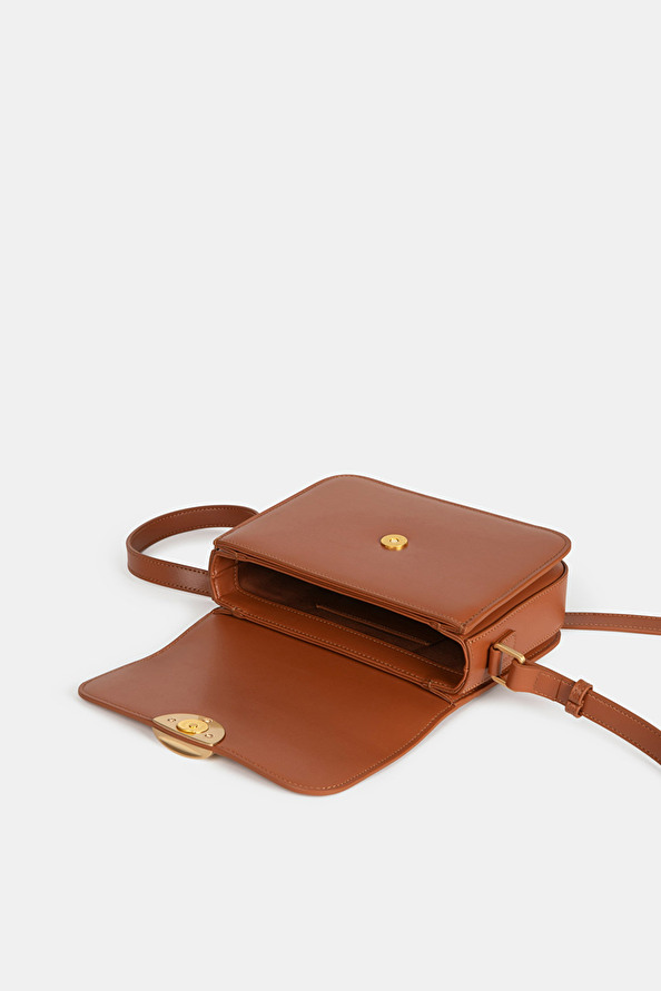 Suncoo Nelly Sac Bandoulière En Cuir Camel