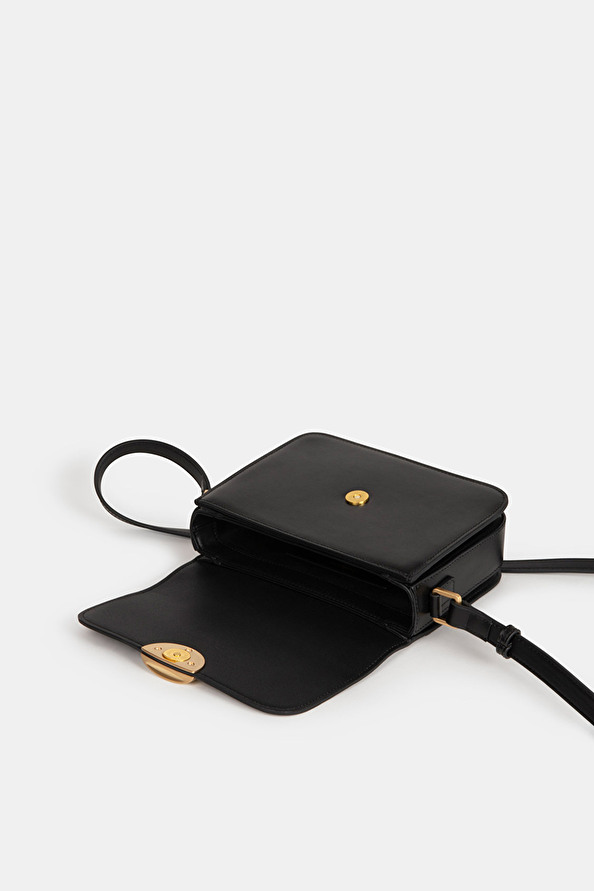 Suncoo Nelly Sac Bandoulière En Cuir Noir