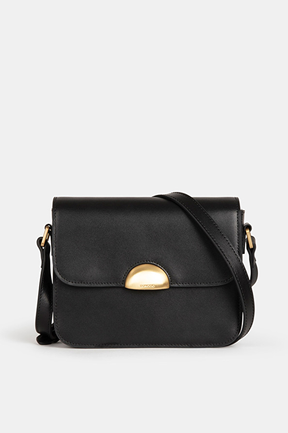 suncoo Nelly Sac bandoulière en cuir noir