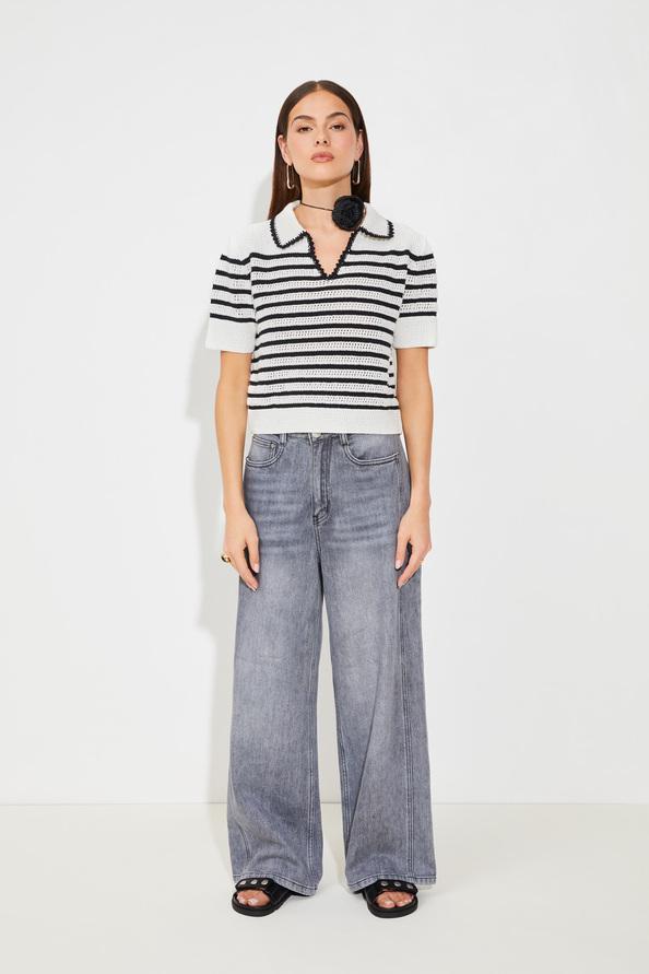 suncoo Pabloni Pull court à rayures