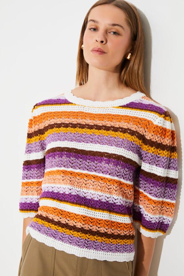 Suncoo Panaca Pull à Rayures Multicolores