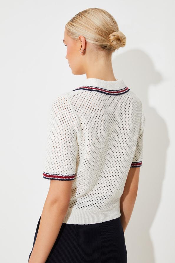 Suncoo Perigue Pull Polo Court Ajouré