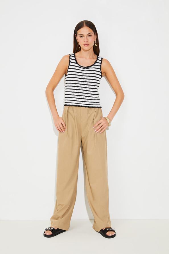 suncoo Pidgi Pull débardeur blanc à rayures