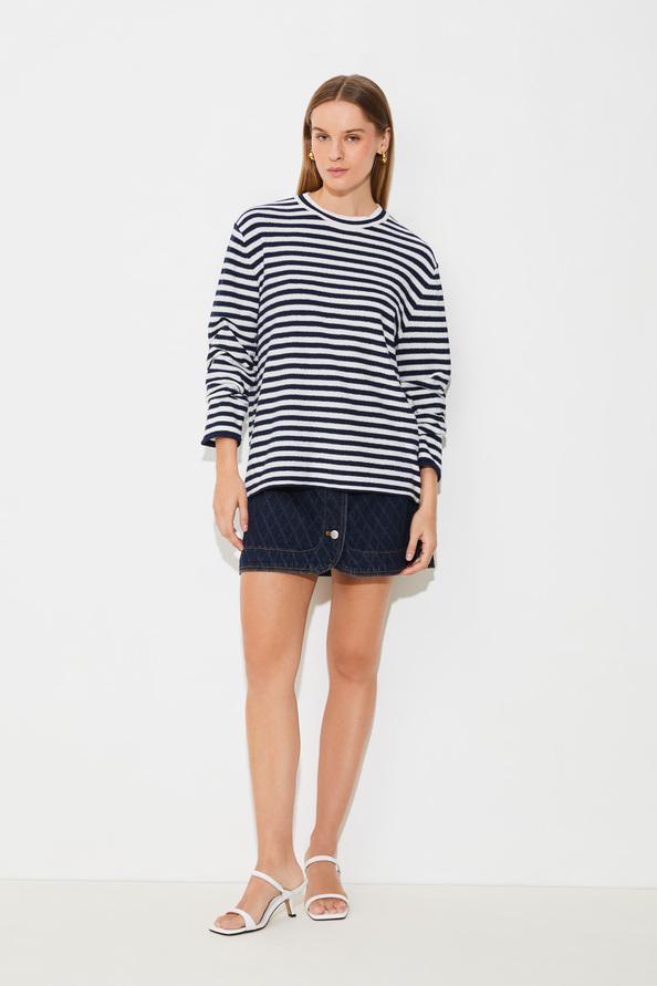 suncoo Prez Pull oversize à rayures