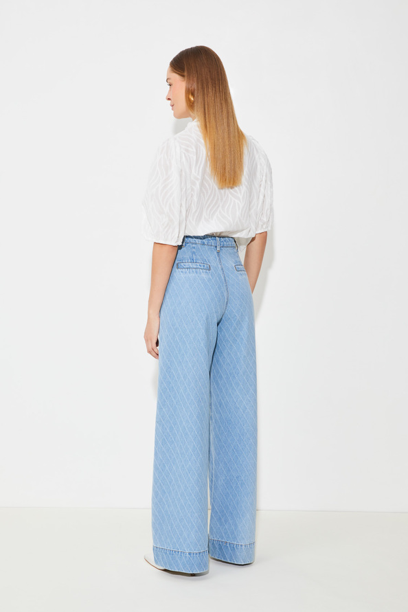 Suncoo Reino Jean Taille Haute Jacquard