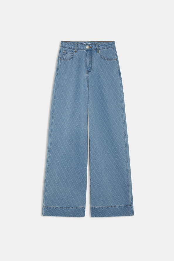 Suncoo Reino Jean Taille Haute Jacquard