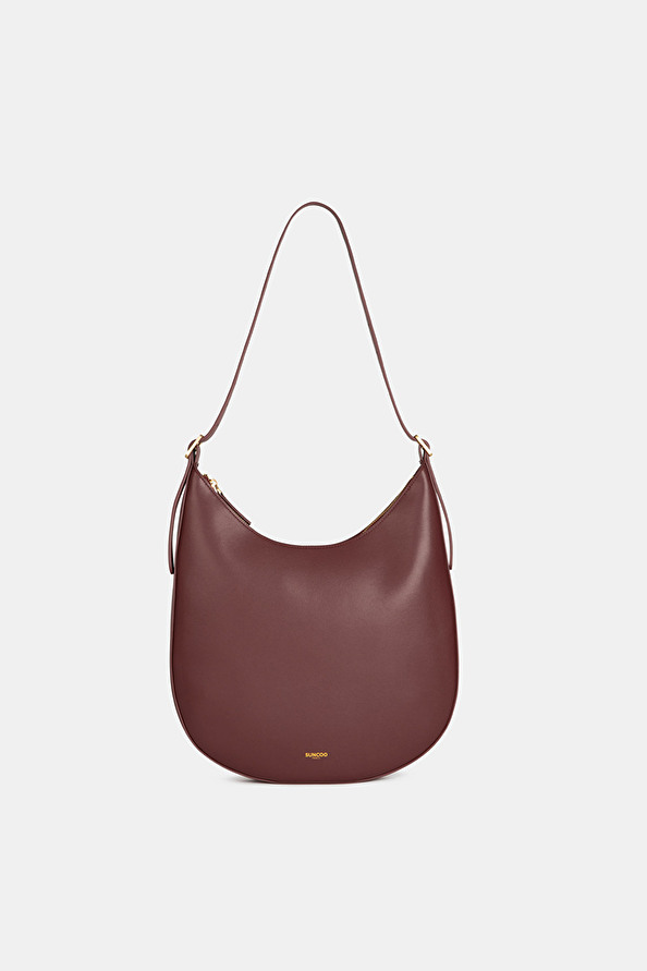 suncoo Suzy Sac hobo en cuir bordeaux