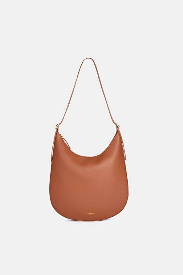 suncoo Suzy Sac hobo en cuir camel
