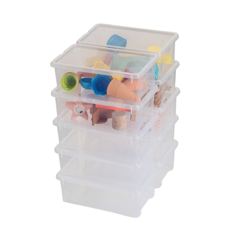 sundis Lot de 10 boîtes de rangement en plastique transparent 5L avec couvercle VIEW BOX