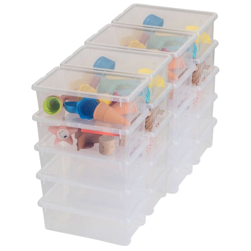 sundis Lot de 20 boîtes de rangement en plastique transparent 5L avec couvercle VIEW BOX