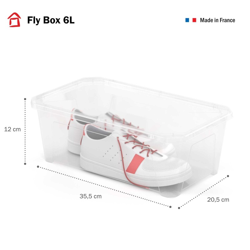 Sundis Lot De 24 Boîtes De Rangement Pour Chaussures FLY BOX 6L